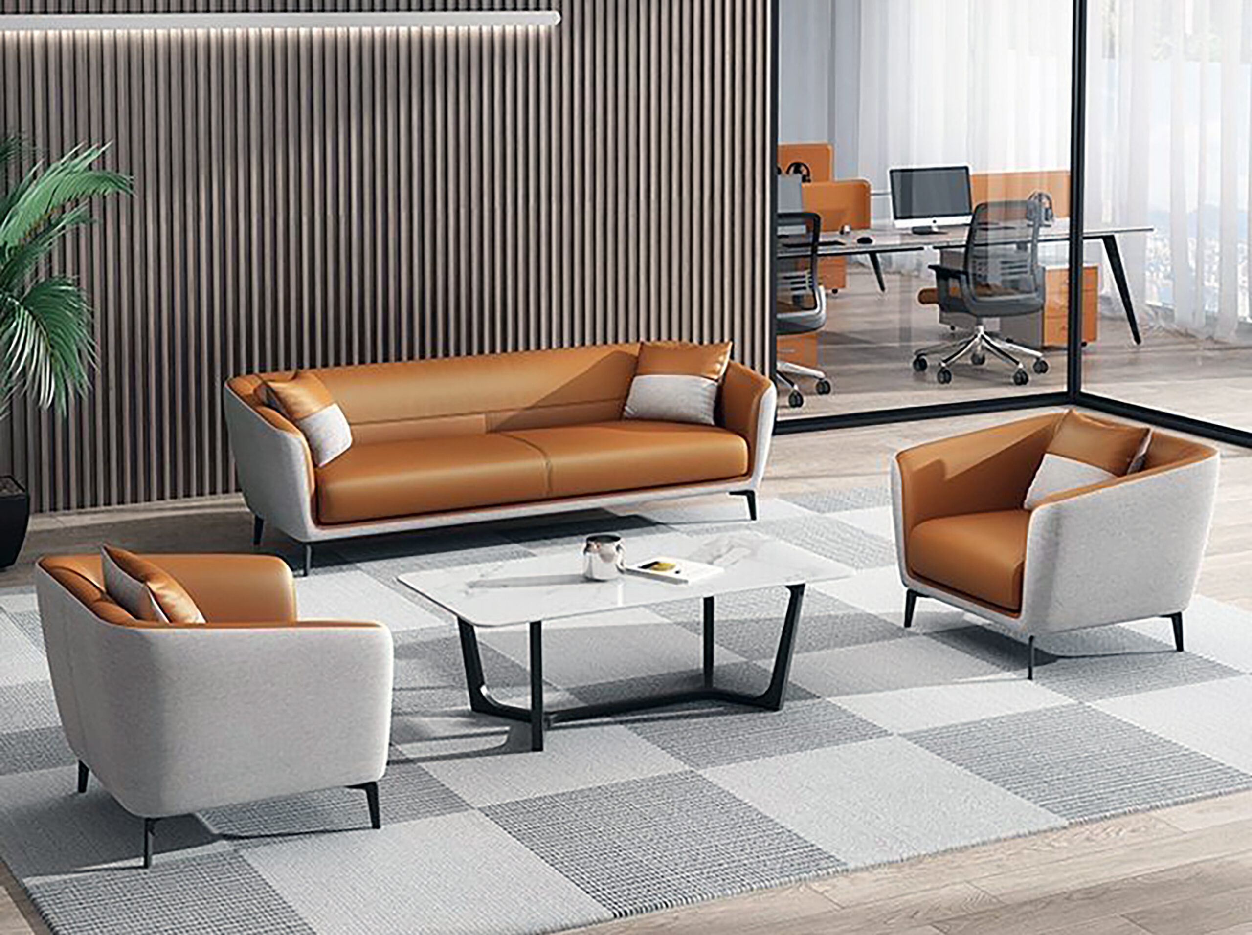 1 Office Sofa -4 - Image 1
